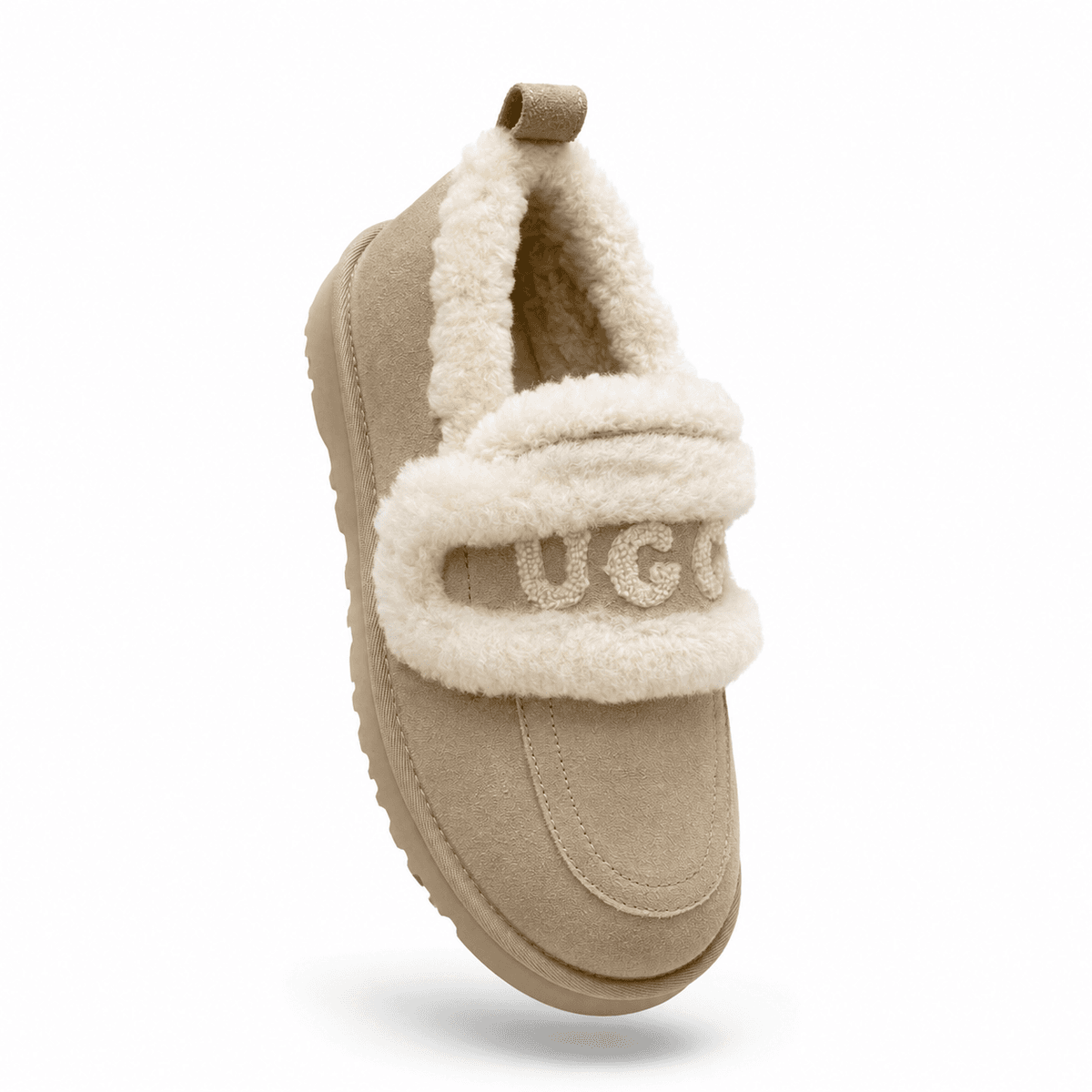 UGG Classic Fat Ding Slip On Бежевый — фото 2