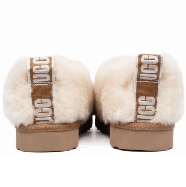 UGG Hailey Fluff Slippers Бежевый — фото 3