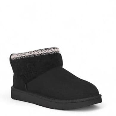 UGG Classic Ultra Mini Maxi Curly Чёрный — фото 3