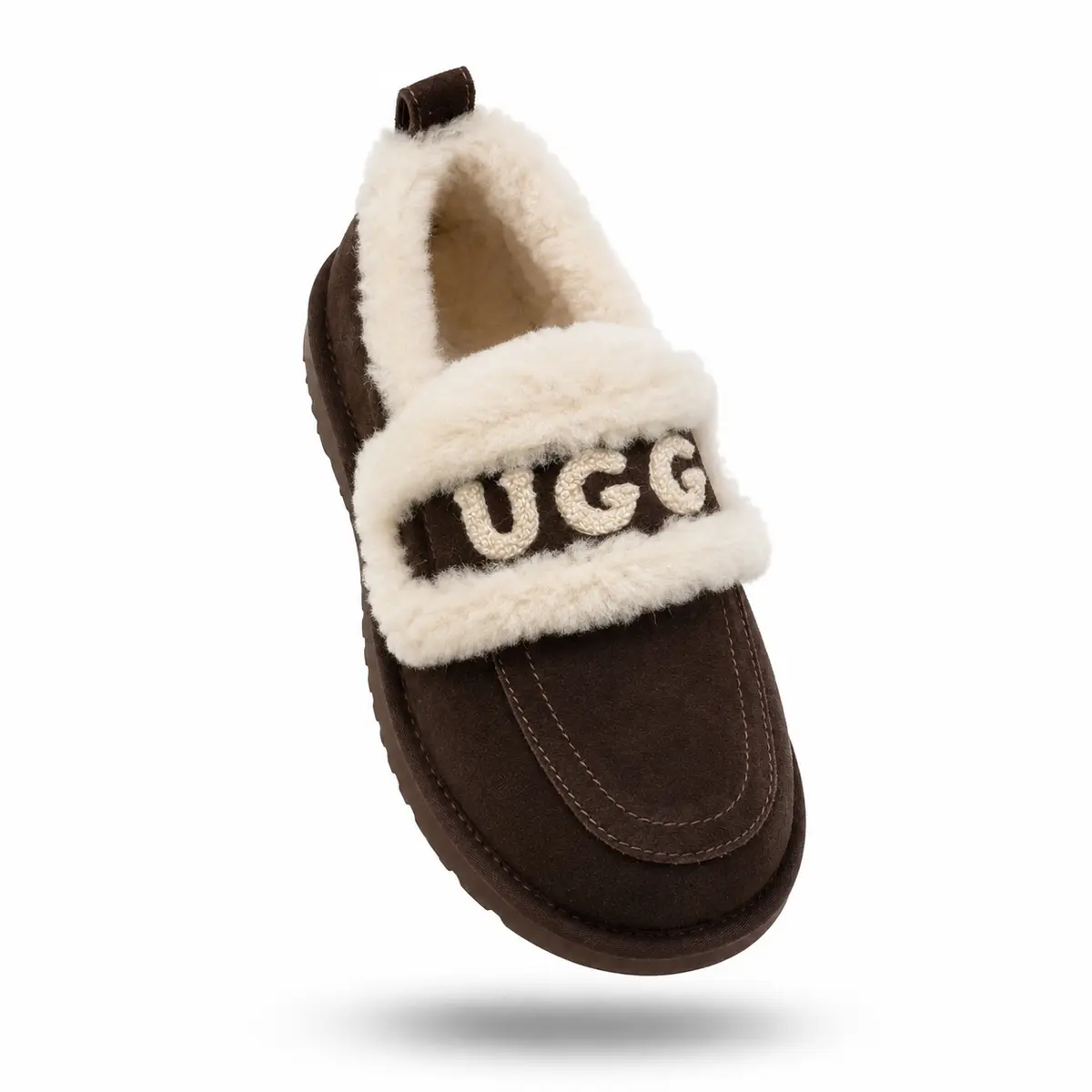 UGG Classic Fat Ding Slip-On Коричневый — фото 5