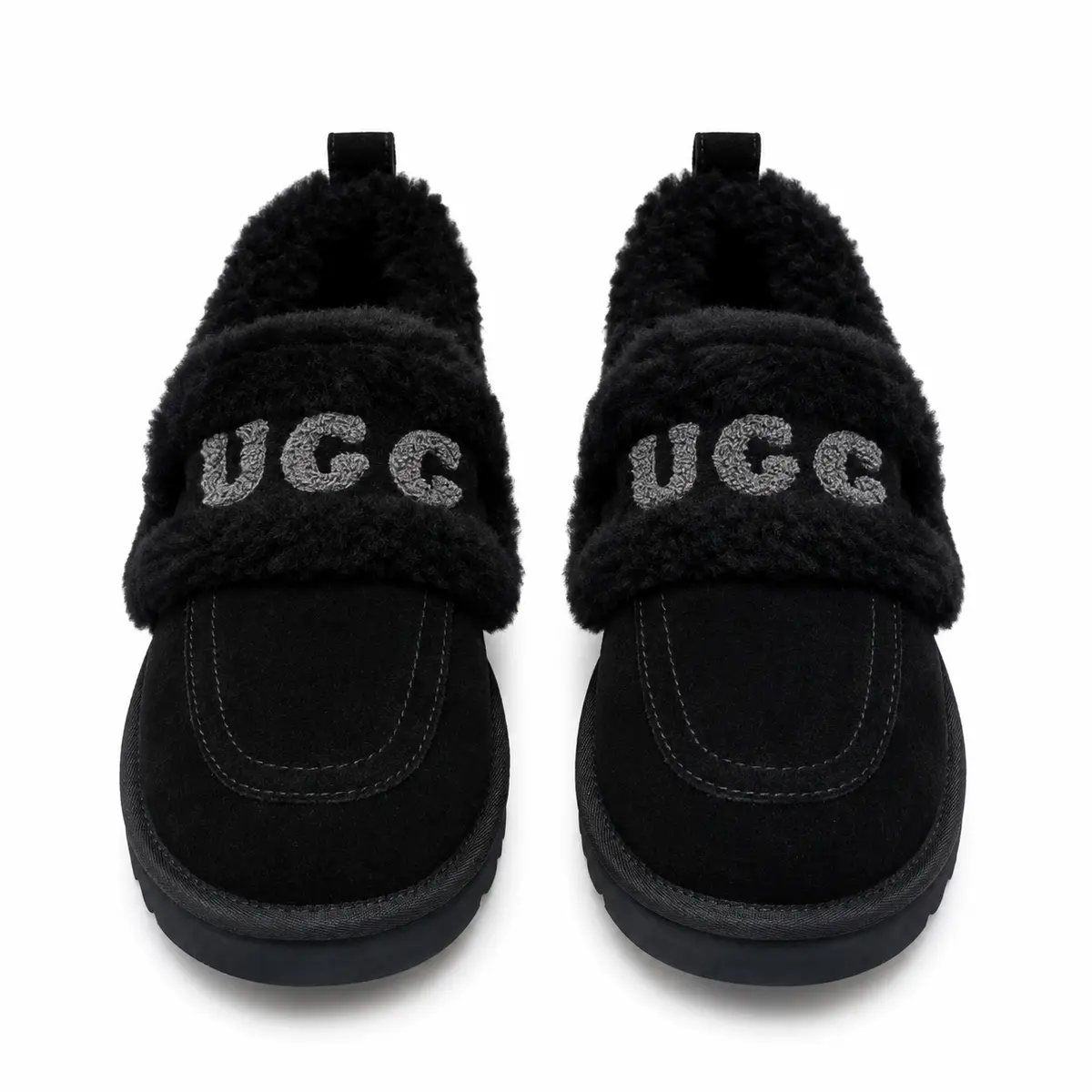 UGG Classic Fat Ding Slip-On Чёрный — фото 2